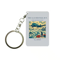 Thumbnail for VINTAGE G4153 - The Glacier Mail Run - Designed Key Chain design on lightgray