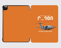 Thumbnail for C-390 Millennium design on orange ipad tablet case