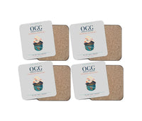 Thumbnail for Kahului Airport (OGG) design on light gray 4 pieces set coaster