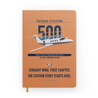 Thumbnail for Cessna Citation 500 - Citation I design on orange notebook