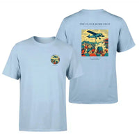 Thumbnail for VINTAGE G4259 - The Flour Bomb Drop - Double-Side T-Shirt design on lightblue double side t shirt