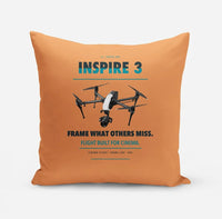 Thumbnail for DJI Inspire 3 design on orange pillow