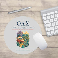 Thumbnail for Oaxaca International Airport (OAX) design on light gray round mouse pad