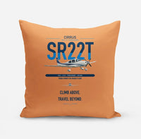 Thumbnail for Cirrus SR22T design on orange pillow
