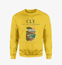 Thumbnail for Calvi - Sainte-Catherine Airport CLY Sweatshirt - Yellow