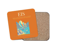 Thumbnail for Terrance B. Lettsome International Airport (EIS) design on orange 1 piece coaster