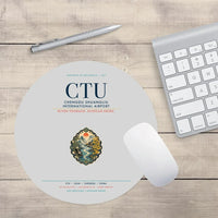 Thumbnail for Chengdu Shuangliu International Airport (CTU) design on light gray round mouse pad