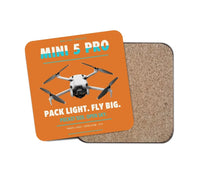 Thumbnail for DJI Mini 5 Pro design on orange 1 piece coaster