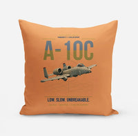 Thumbnail for A-10C Thunderbolt II design on orange pillow