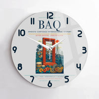 Thumbnail for Ernesto Cortissoz International Airport BAQ Wall-Clock No-Frame - Light Gray