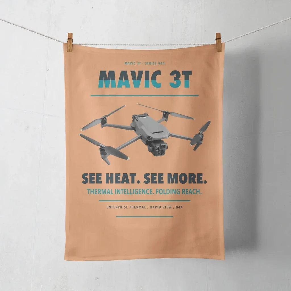 DJI Mavic 3 Thermal design on orange towel