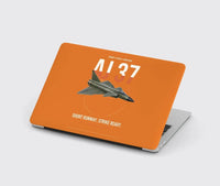 Thumbnail for Saab AJ 37 Viggen design on orange MacBook case