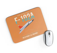 Thumbnail for F-102A Delta Dagger design on orange rectangle mouse pad