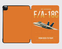 Thumbnail for F-A-18C Hornet design on orange ipad tablet case