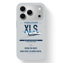 Thumbnail for Cessna Citation XLS design on light gray magsafe iphone case, for iPhone 17 Pro