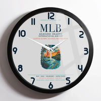 Thumbnail for Melbourne Orlando International Airport (MLB) design on light gray framed wall clock