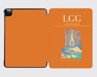 Thumbnail for Liège Airport (LGG) design on orange ipad tablet case