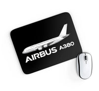 Thumbnail for The Airbus A380 aviation design on neoprene with anti-slip base mouse pad.