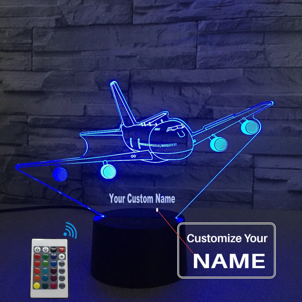 Customisable Boeing 747 3D Lamp - view 10