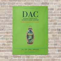 Thumbnail for Hazrat Shahjalal International Airport Dhaka DAC vertical canvas print - no frame - light green background