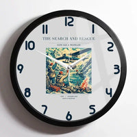Thumbnail for VINTAGE G4052 - The Search And Rescue - Designed Wall Clocks design on lightgray framed