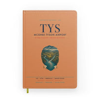 Thumbnail for McGhee Tyson Airport Knoxville (TYS) design on orange notebook