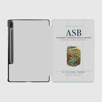 Thumbnail for Ashgabat International Airport (ASB) design on light gray samsung tablet tablet case