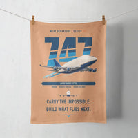 Thumbnail for Boeing 747-400 Dreamlifter design on orange towel