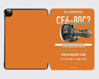 Thumbnail for CF6-80C2 design on orange ipad tablet case