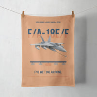 Thumbnail for F A-18E F Buddy Tanker design on orange towel