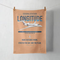 Thumbnail for Cessna Citation Longitude design on orange towel