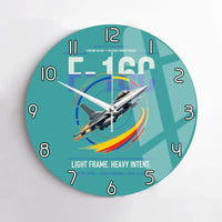 Thumbnail for F-16C Fighting Falcon design on turquoise no frame wall clock