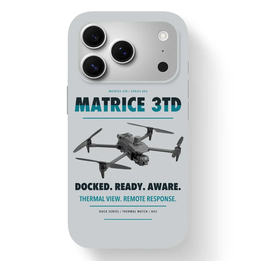 DJI Matrice 3TD Case design on light gray iphone case