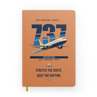 Thumbnail for Boeing 737-400 Classic design on orange notebook
