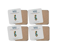 Thumbnail for Sangster International Airport (MBJ) design on light gray 4 pieces set coaster