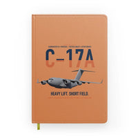 Thumbnail for C-17A Globemaster III design on orange notebook