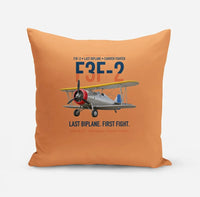 Thumbnail for F3F-2 Last Biplane First Fight design on orange pillow