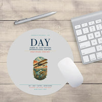 Thumbnail for James M. Cox Dayton International Airport (DAY) design on light gray round mouse pad