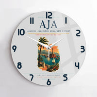Thumbnail for Ajaccio  Napoleon Bonaparte Airport AJA Wall-Clock No-Frame - Light Gray
