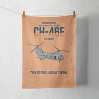 Thumbnail for Boeing Vertol CH-46E Sea Knight design on orange towel