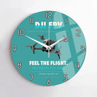 Thumbnail for DJI FPV design on turquoise no frame wall clock