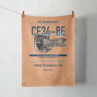 Thumbnail for CF34-8E design on orange towel