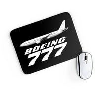 Thumbnail for The Boeing 777 aviation design on neoprene with anti-slip base mouse pad.