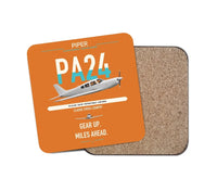Thumbnail for Piper PA-24-250 Comanche 250 design on orange 1 piece coaster