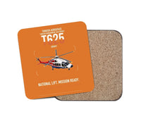 Thumbnail for Turkish Aerospace T625 Gökbey design on orange 1 piece coaster