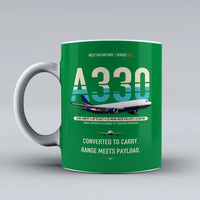 Thumbnail for A330-200P2F Mug design on green airbus