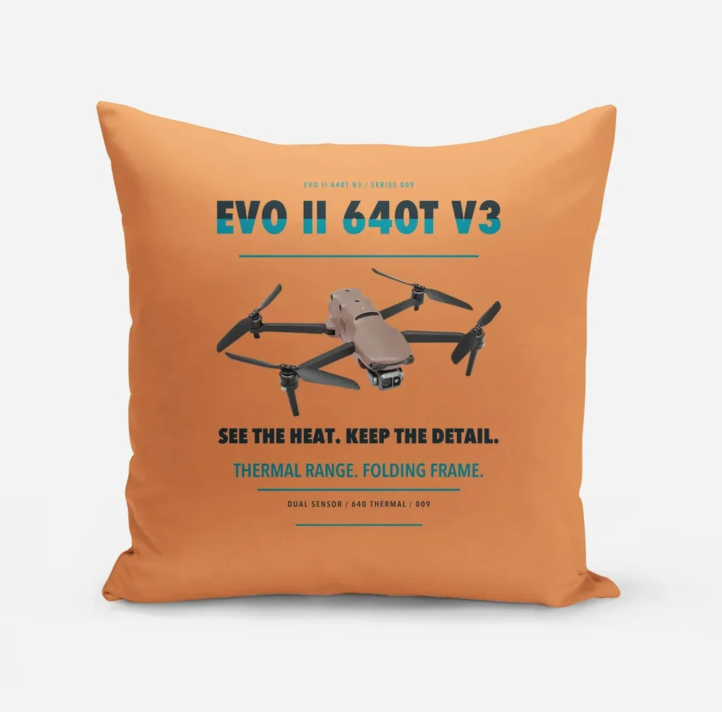Autel EVO II Dual 640T V3 design on orange pillow