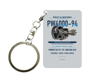 Thumbnail for PW4000-94 Key Chain design on light gray key chain
