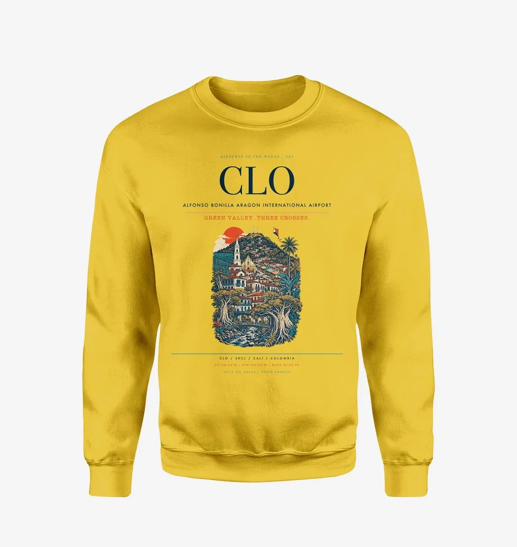 Alfonso Bonilla Aragon International Airport CLO Sweatshirt - Yellow