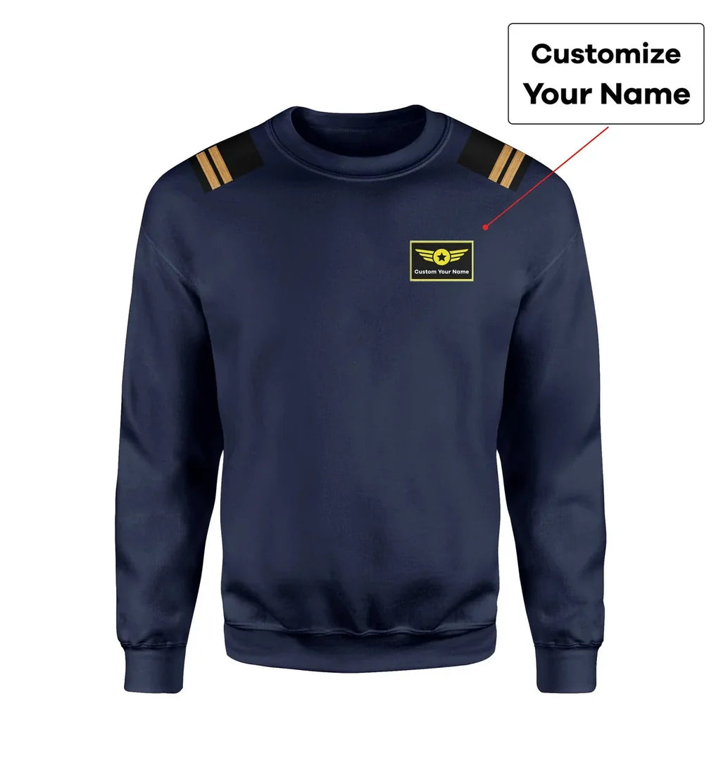 Customisable Pilot Epaulettes 3D Sweatshirt - view 10